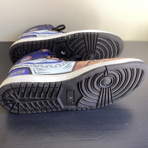 Anime Inosuke from Demon Slayer High Top Sneckers, Size EU 45, US Men’s 12 - Picture 8 of 8